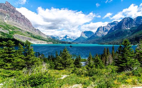 Saint Mary Lake Glacier National Park, HD Nature, 4k Wallpapers, Images ...