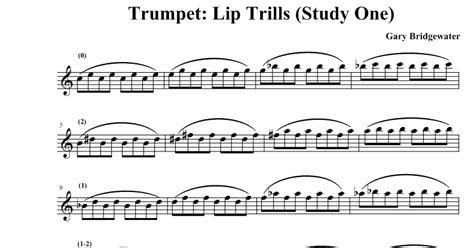 Trumpet: Trumpet: Lip Trills (Study One)