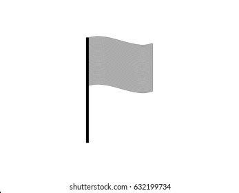 Vector Image Flag Yellow Isolated Image Stock Vector (Royalty Free ...