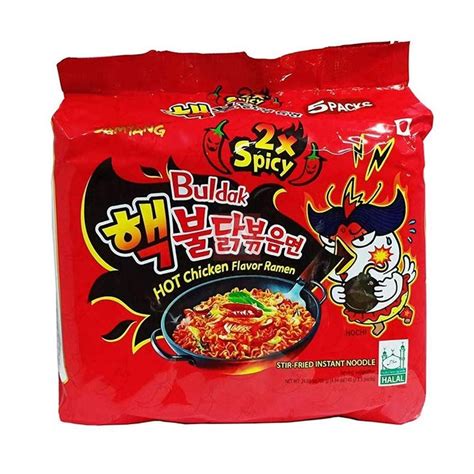 Samyang Buldak Hot Chicken Ramen 2x Spicy Noodles 140gm 5 Packs