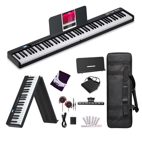 Finger Dance Folding Piano Electric Piano Keyboard with Stand Full Size ...