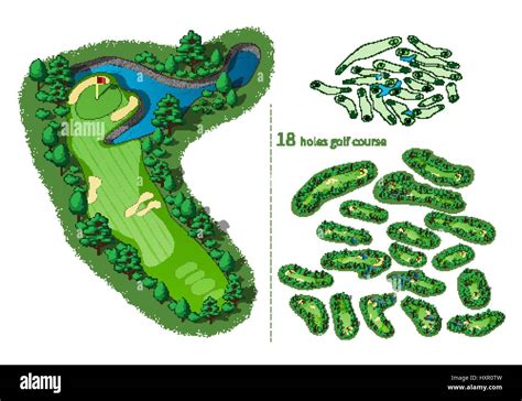 18 Hole Golf Course Map