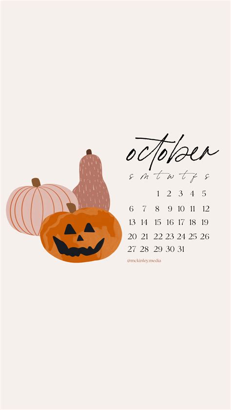 October Calendar | October wallpaper, October calendar, Fall wallpaper