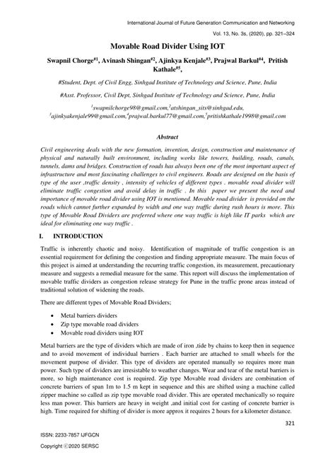 (PDF) Movable Road Divider Using IOT