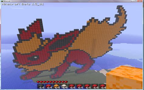 Minecraft flareon pixel art by Nyeep on DeviantArt