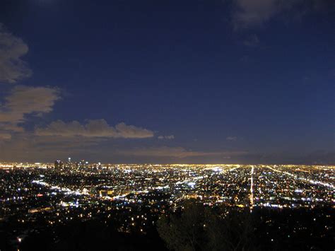 Los Angeles At Night: Los Angeles Skyline At Night