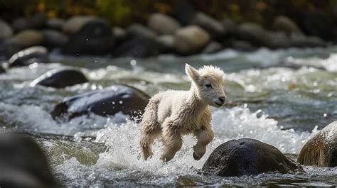 Baby Goats Climbing