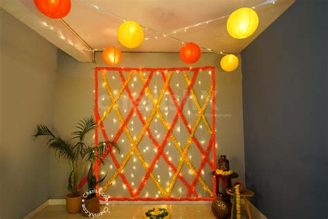 Celebrate Diwali with Festive Flower and Lantern Decoration at home ...