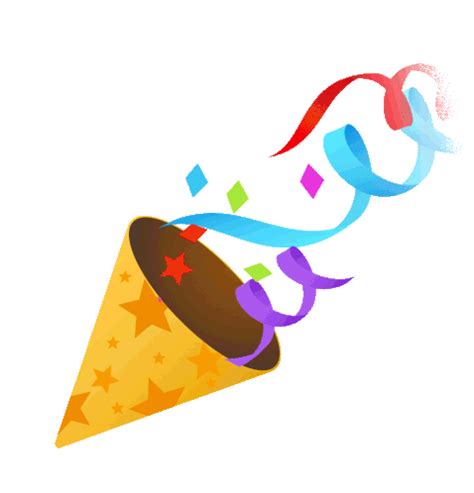 Party Popper Joypixels Sticker - Party Popper Joypixels Celebration ...