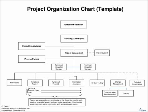 Project Org Chart Template