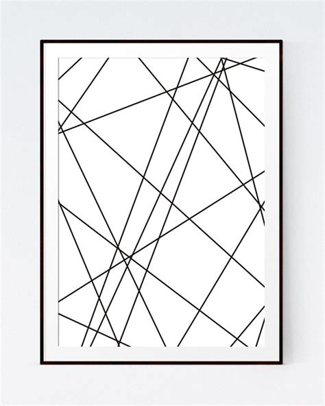 Geometric Art Black and White Print Abstract Geometric - Etsy