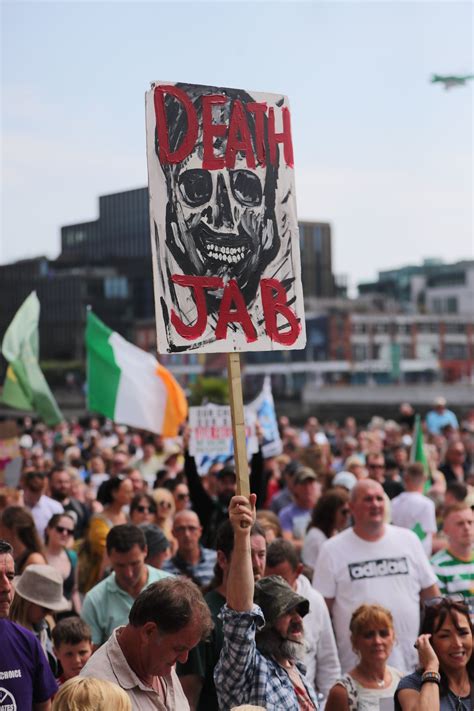 Protesters take to streets in Dublin and Belfast against Covid-19 jabs ...