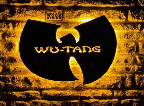 Wu Tang Clan Logo Led Sign Lighted Wu Tang Wall Decor Hip - Etsy