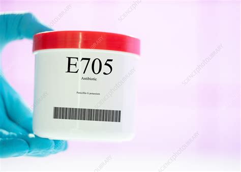 Container of the food additive E705 - Stock Image - F036/8842 - Science ...