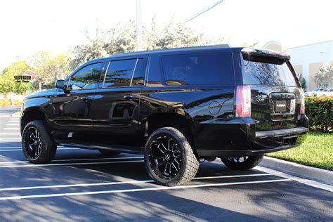 2016 GMC YUKON XL WITH 4" FTS LIFT KIT 22" HOSTILE WHEELS 33" NITTO ...