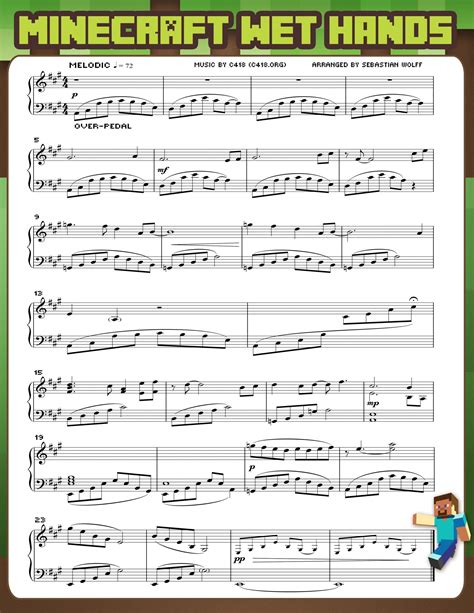 Easy Beginner Minecraft Piano Sheet Music With Letters / Minecraft ...