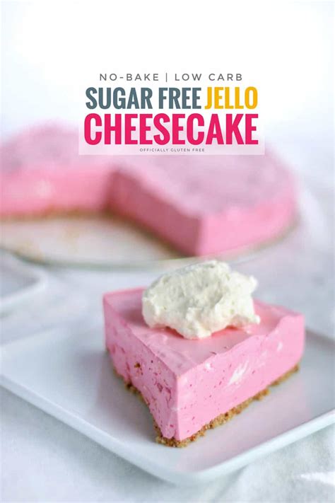 No-Bake Sugar Free Jello Cheesecake | Creamy Whipped Jello Dessert