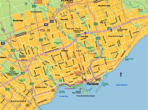 Maps of Toronto Ontario, Canada - Free Printable Maps