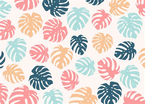 Tropical Plants Summer Artistic Seamless Background, Summer, Tropical ...