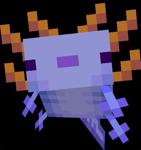 Blue Axolotl Minecraft Texture