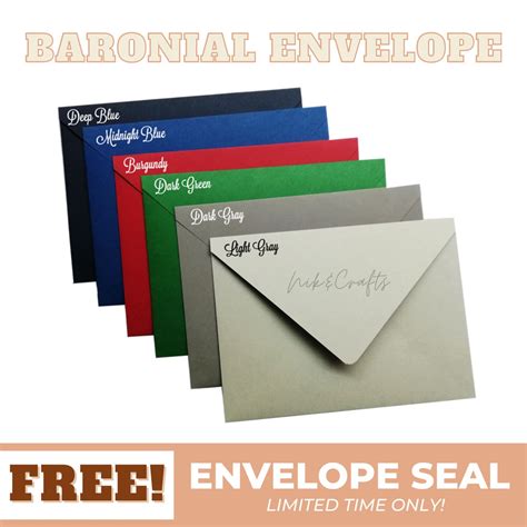 A7 Baronial Envelope (SOLD PER PC) | Shopee Philippines