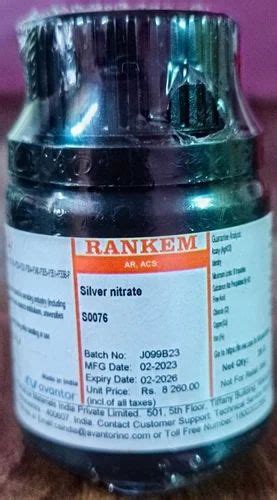 Silver Nitrate Solution, 100gram at Rs 1100/gram in Nashik | ID ...