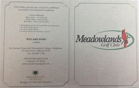 Meadowlands Golf Club - Course Profile | Course Database