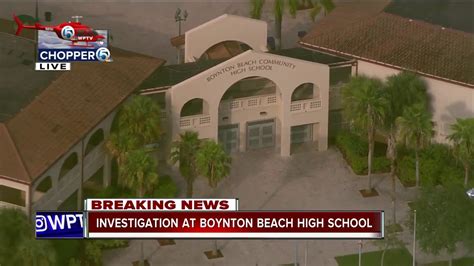 Investigation at Boynton Beach High School - YouTube