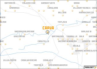 Capua (Italy) map - nona.net