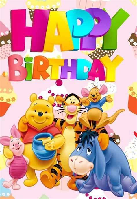 5 Awesome Pooh Bear Printable Birthday Cards + Messages — PRINTBIRTHDAY ...