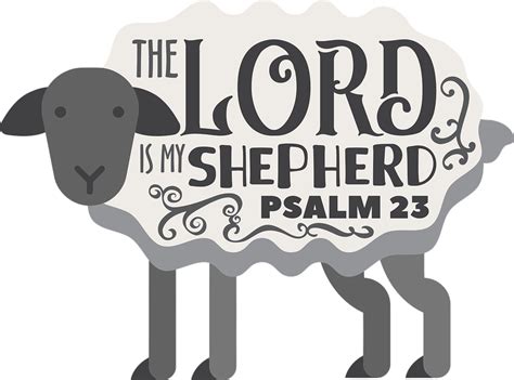 Download The Lord Is My Shepherd, Psalm, Verse. Royalty-Free Vector ...