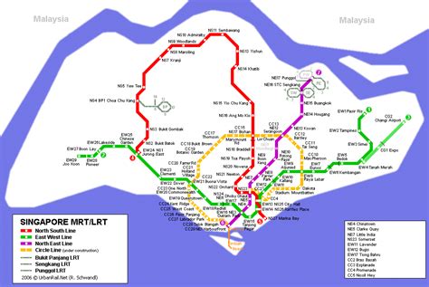 Detail Singapore Map for Tourists Guide | About Singapore City MRT ...