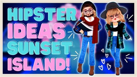 How To Make a HIPSTER Outfit In Sunset Island | Theme Inspo | FEM and ...