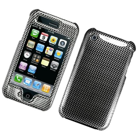 iPhone 3GS Case, by Insten Carbon Fiber Hard Snap-in Case Cover For ...