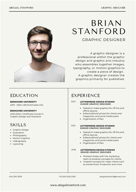 Canva resume templates - rulomi