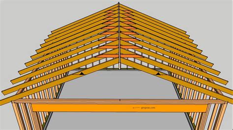 Build a reloading workbench : Cross gable roof framing