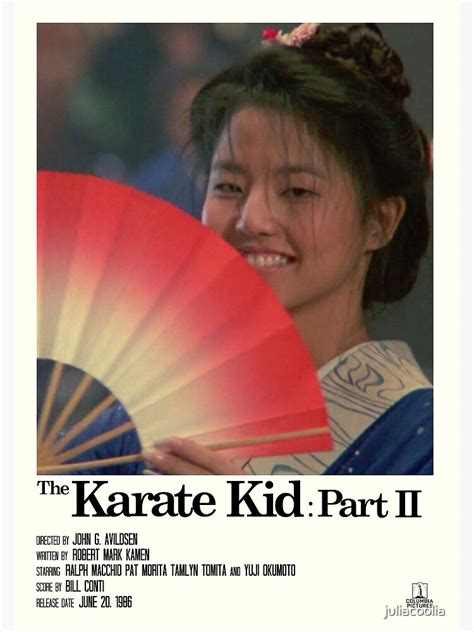 "The Karate Kid Part 2 - "Kumiko" Fan Poster" Poster for Sale by ...