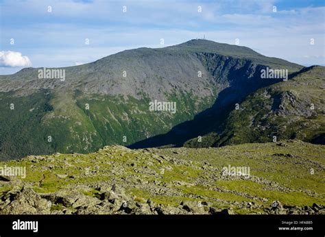 Mount Washington from the summit of Mount Jefferson in the White ...