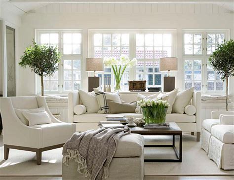 beautiful white living room design - Decoist