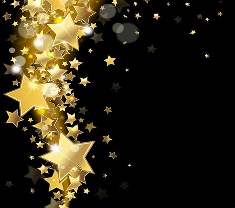 Stars, gold, many, star, dark, HD wallpaper | Peakpx