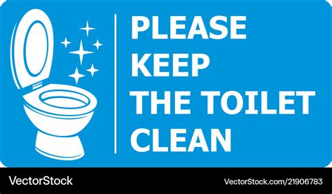 Printable Keep Toilet Clean Sign