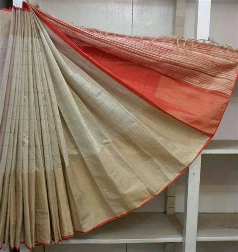 JUTE HANDLOOM SILK SAREE Price: 1580 & FREE Shipping in India Flat 30% ...