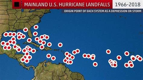 Here's Where Every Hurricane That Made Landfall in the U.S. Since 1966 ...