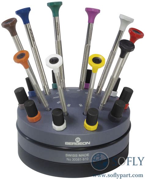 Bergeon 30081-S10 10 Ergonomic Watchmakers Screwdrivers Set - Sofly