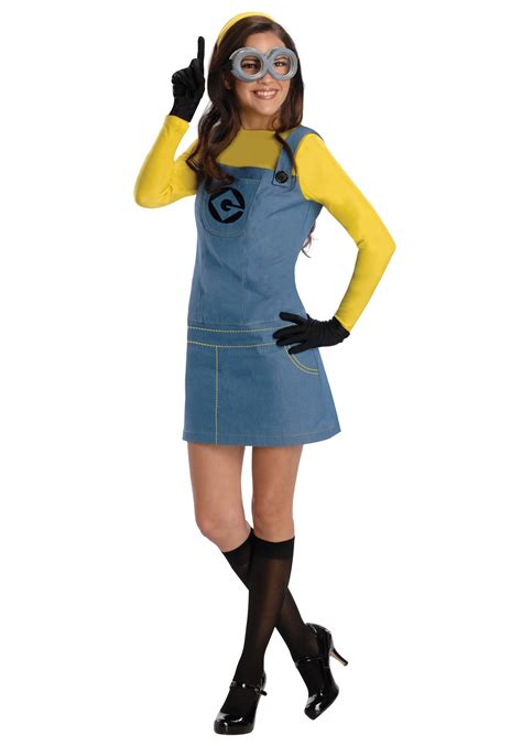 Women's Yellow Minion Costume Dress | Adult Movie Costumes