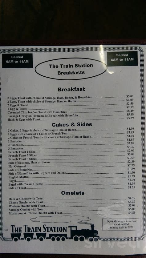 Train Station menus in Warren, Pennsylvania, United States