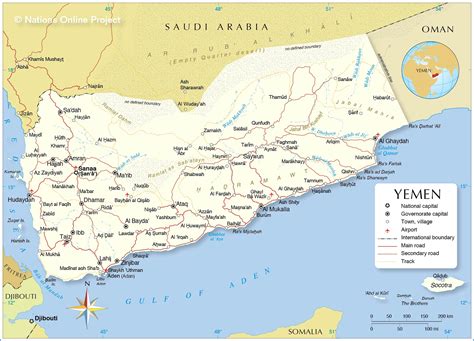 Where Is Yemen Located On The Map - Europe Capital Map