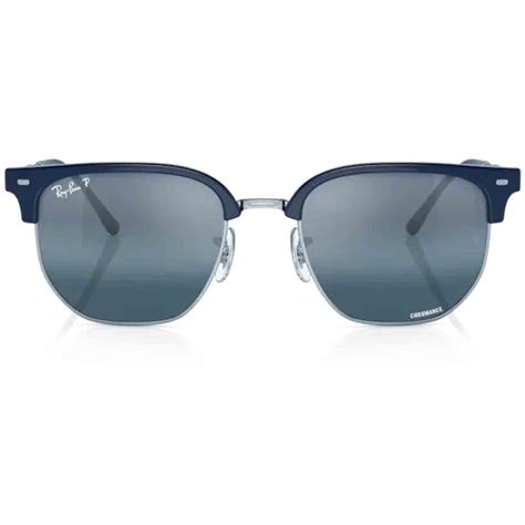 New Clubmaster Ray-Ban Sunglasses in Blue/Silver