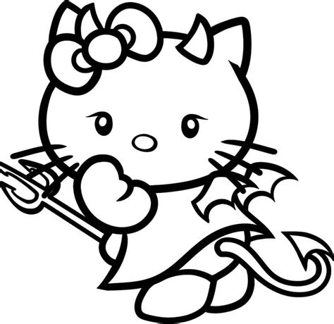 Cartoons Animals Hello Kitty Angry Coloring Page - 69ColoringPages.com ...