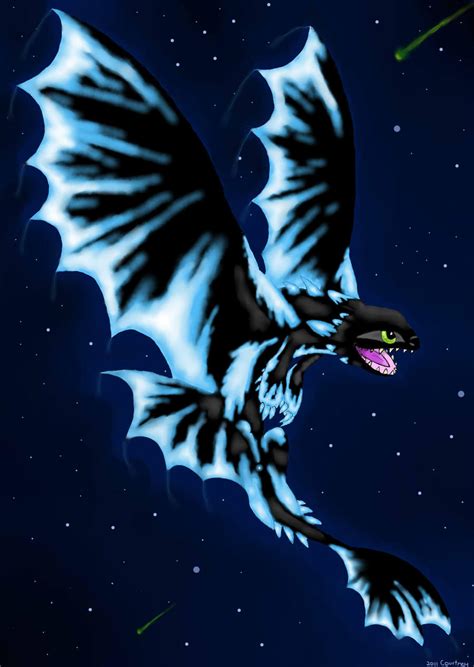 Glowing Night Fury by SnowstormSpirit2285 on DeviantArt